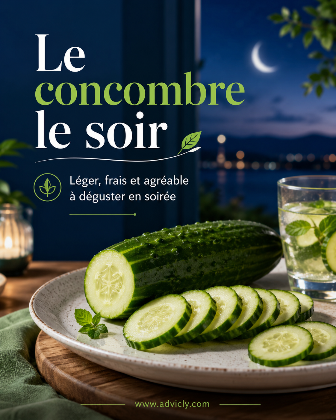 Le concombre le soir : hydratant ou indigeste ?
