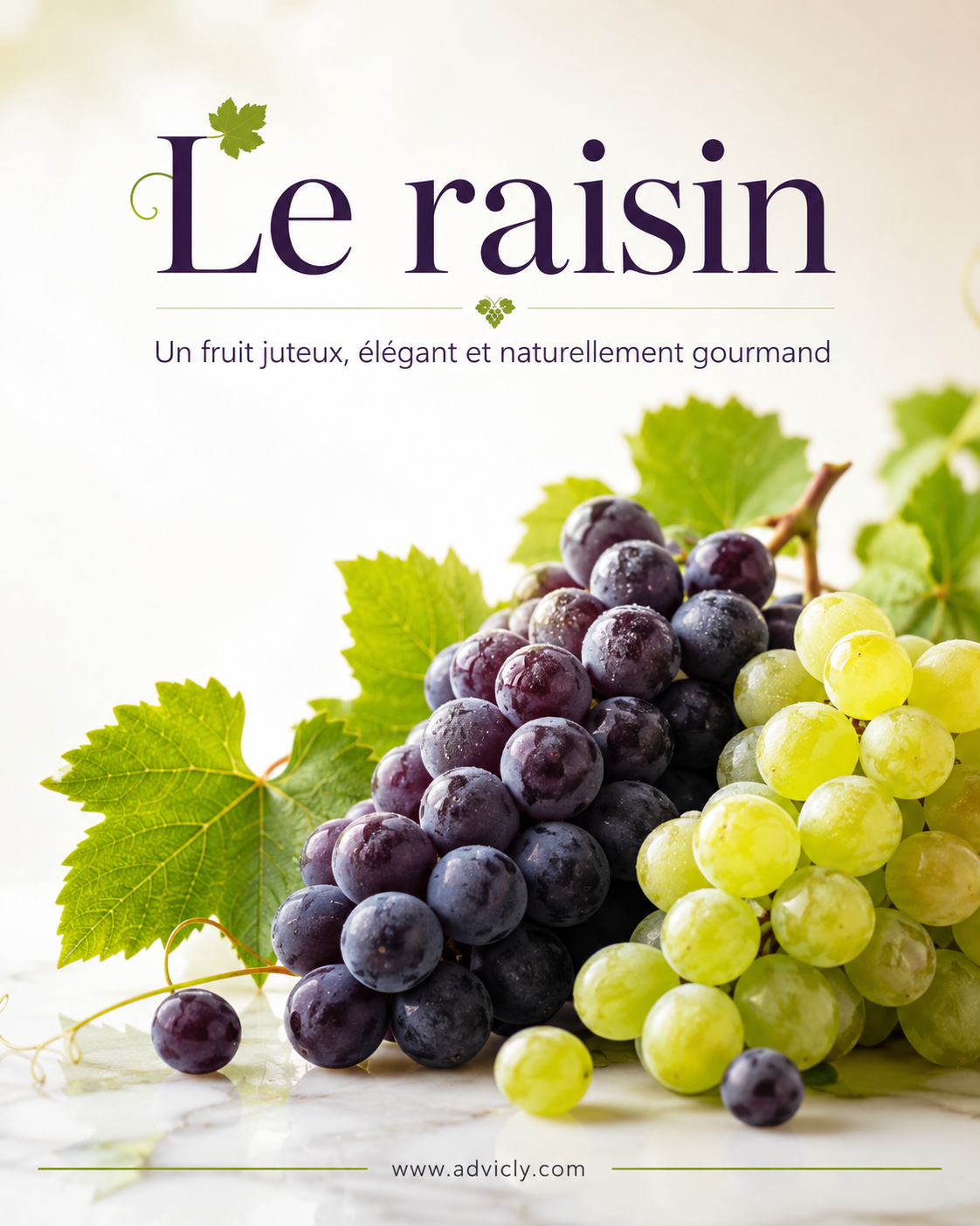 Le raisin : sucre naturel et antioxydants