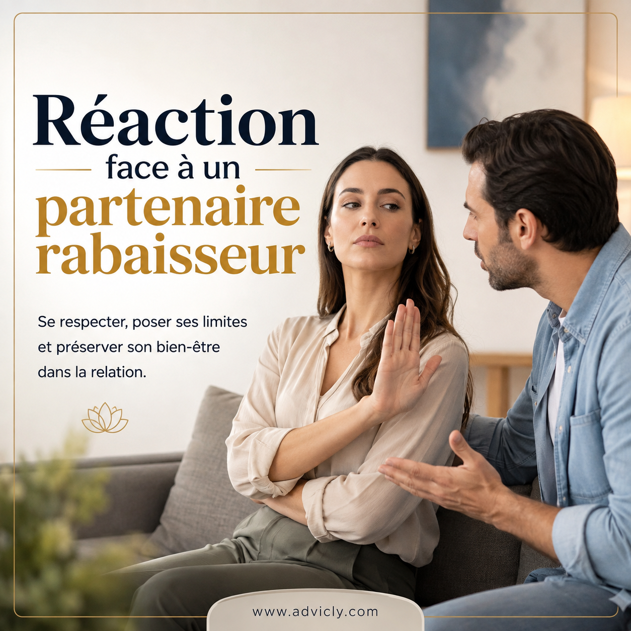 Mon partenaire me rabaisse, comment réagir ?